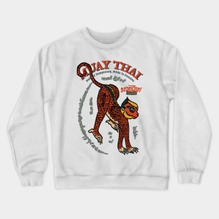 Classic Muay Thai Monkey Tattoo Crewneck Sweatshirt